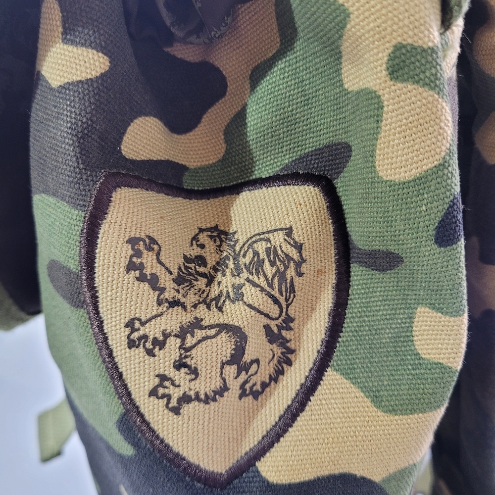 TURBULANCE CAMO MILITARY STYLE TRAVEL HEAVY DUTY CANVAS BACKPACK 18.5" GREEN - Picture 7 of 11